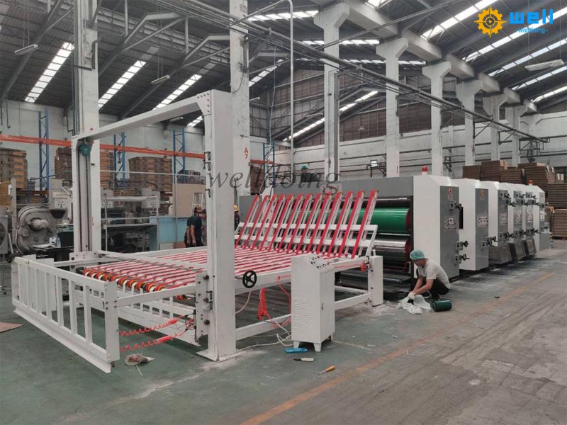 Corrgauted carton ink flexo printer die cutter slotter machine