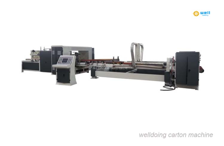 Automatic corrguated carton floder gluer machine