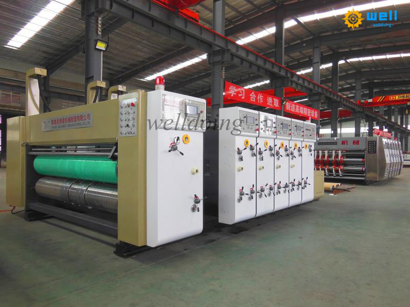 High speed flexo printer die cutter slotter machine