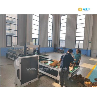corrugated cardboard partition assembly insert machine