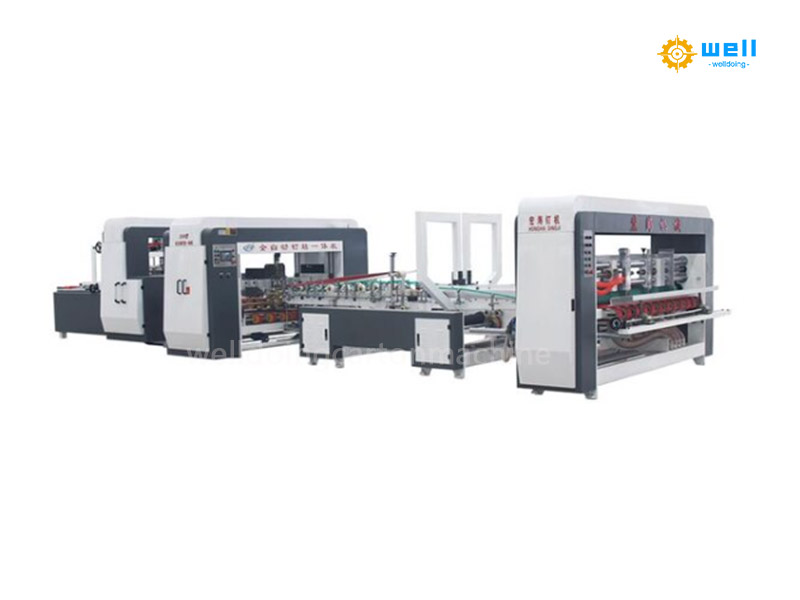 Working of fully automatic folder gluer stitcher machine