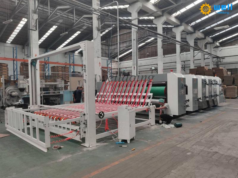 Operation process of printing slotting die cutting machine