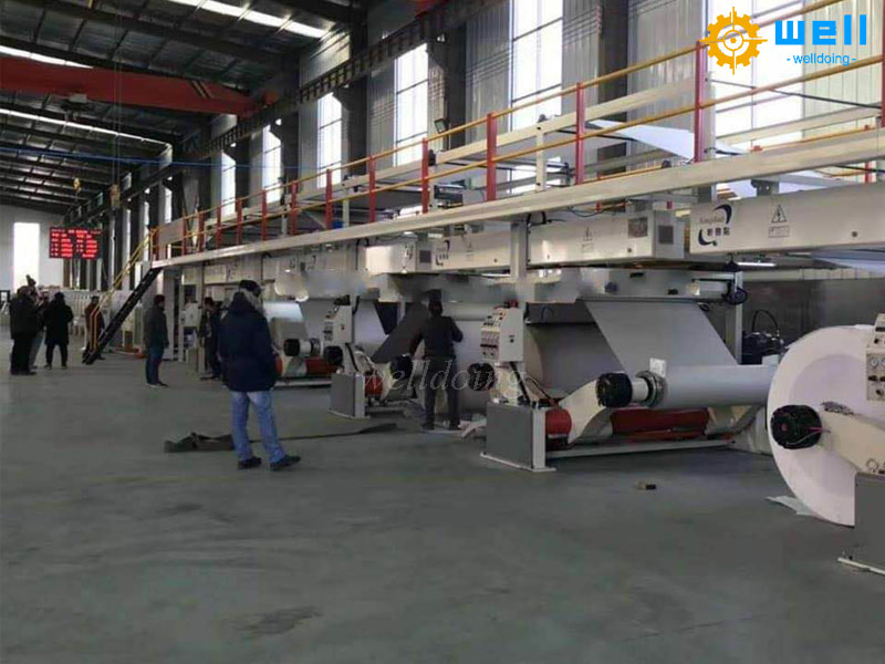 Composition of cardboard production line