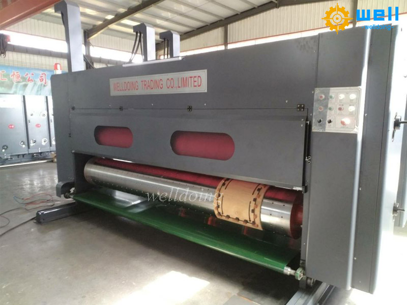 Water ink printing slotting machine