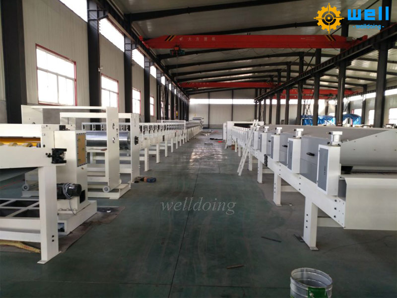 Structure of paper cardboard production line