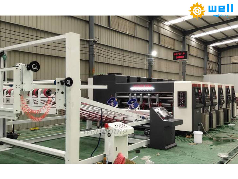 Fully automatic high-speed flexo printing slotting machine