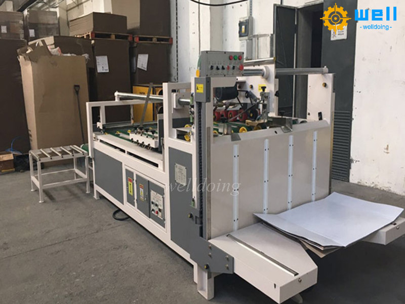 Semi-automatic carton floder gluer machine manufacturer